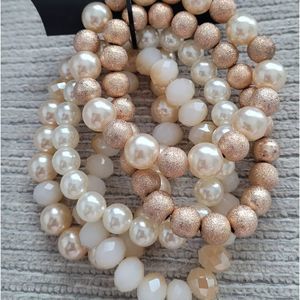 Multi layers beautiful bracelet fashion rosegold p